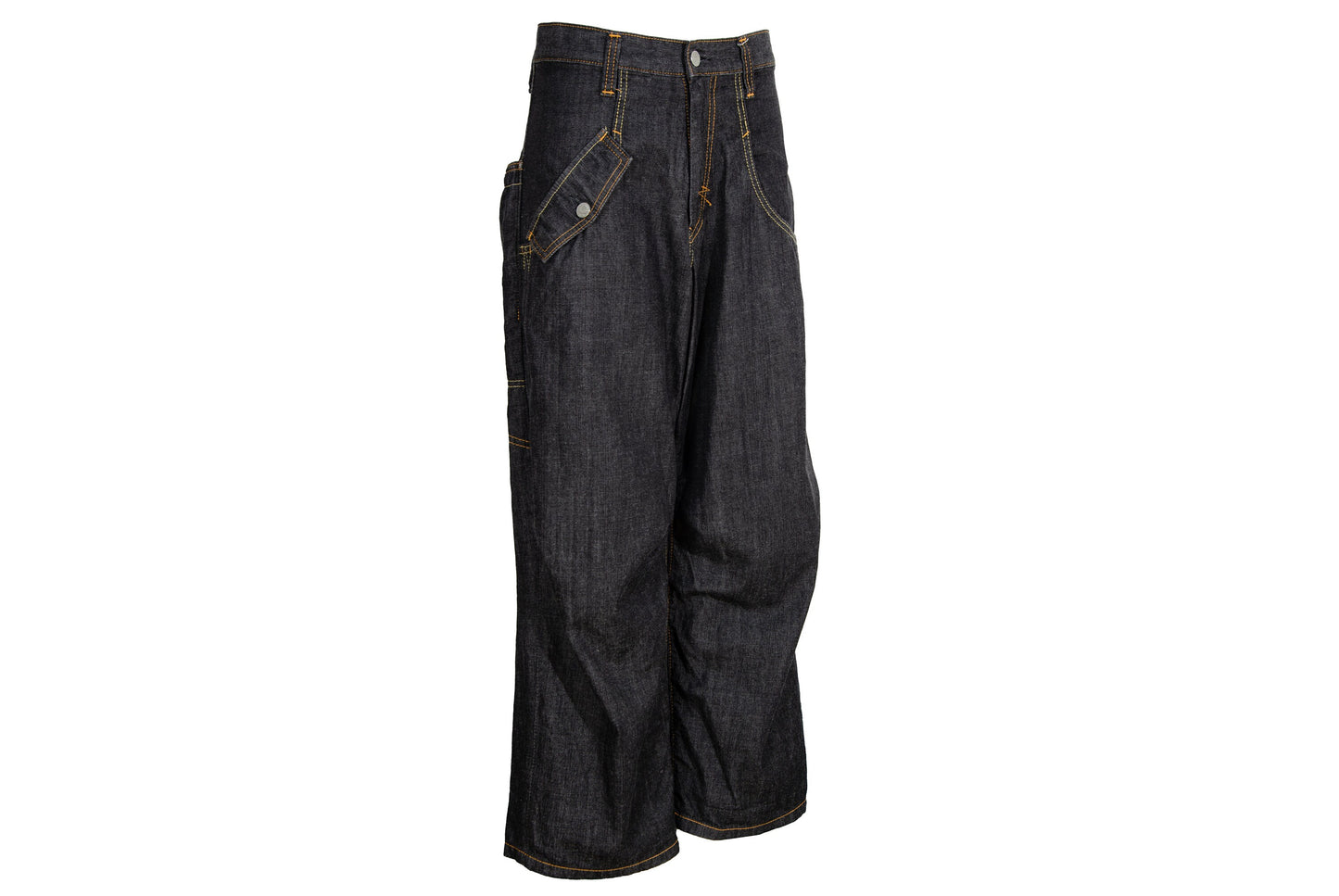 Vintage Y'S by Yohji Yamamoto baggy dropped crotch dark wash denim pants / Made in Japan