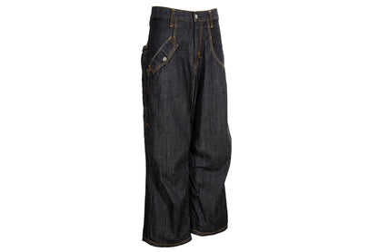 Vintage Y'S by Yohji Yamamoto baggy dropped crotch dark wash denim pants / Made in Japan