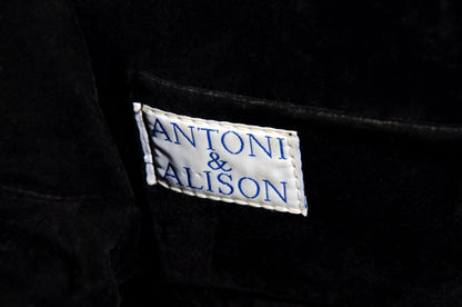 Vintage ANTONI & ALISON "I am a DJ" bag / Rare collector designer bag / Graphic print drawing canvas clear plastic rigid bag