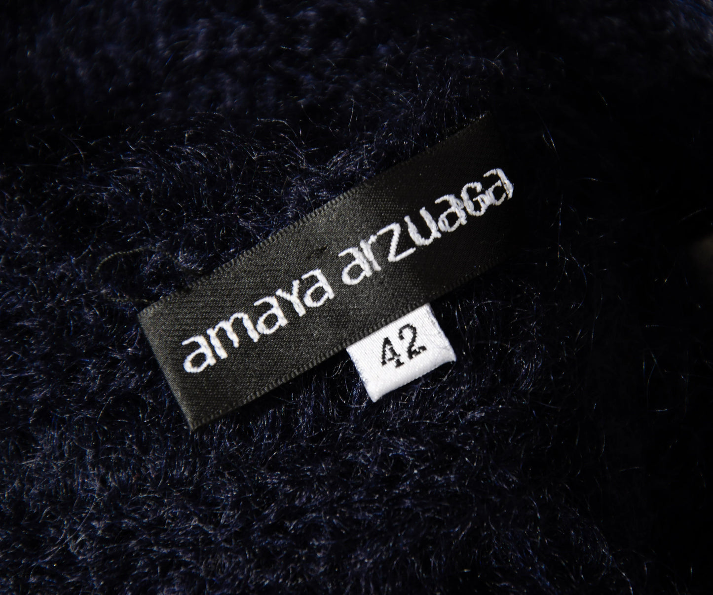 Vintage Amaya Arzuaga mohair open ladder knit sleeveless long dress / Made in Spain