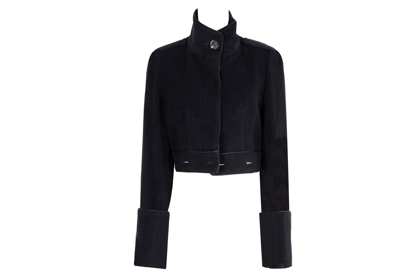 Vintage Atsuro Tayama angora black 2 in 1 coat or cropped jacket / Luxurious avant garde coat / Made in Japan