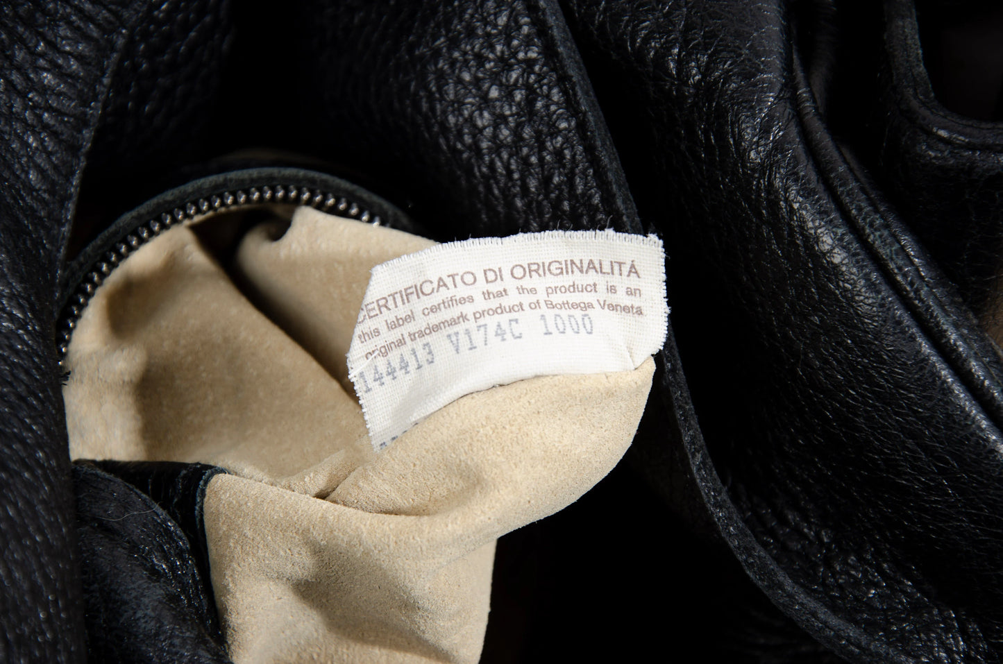 Vintage Bottega Veneta Cocker black Intrecciato leather hobo bag / Made in Italy