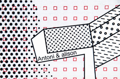 Vintage ANTONI & ALISON "I am a DJ" bag / Rare collector designer bag / Graphic print drawing canvas clear plastic rigid bag