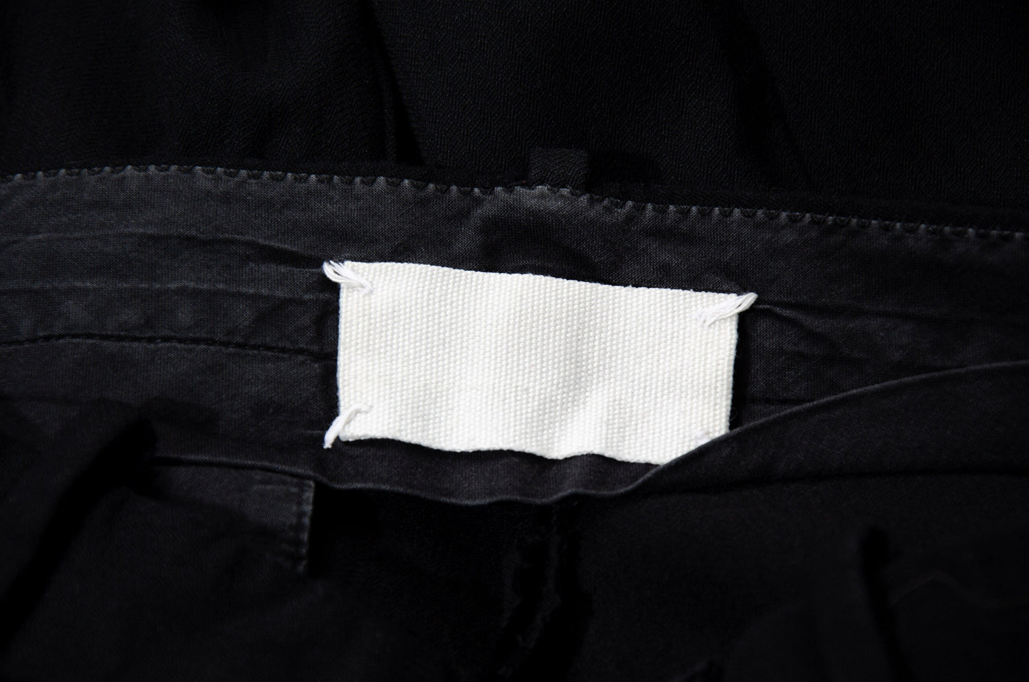Vintage Margiela white label 100% wool herringbone wide leg drop crotch trousers