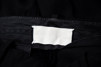 Vintage Margiela white label 100% wool herringbone wide leg drop crotch trousers