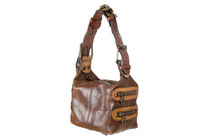 Vintage Chloé by Phoebe Philo leather chain strap bag / 2004 Chloé leather mini bag / Made in Italy