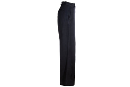 Vintage Margiela white label 100% wool herringbone wide leg drop crotch trousers