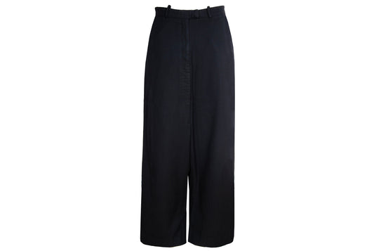Vintage Margiela white label 100% wool herringbone wide leg drop crotch trousers