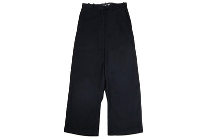 Vintage Margiela white label 100% wool herringbone wide leg drop crotch trousers