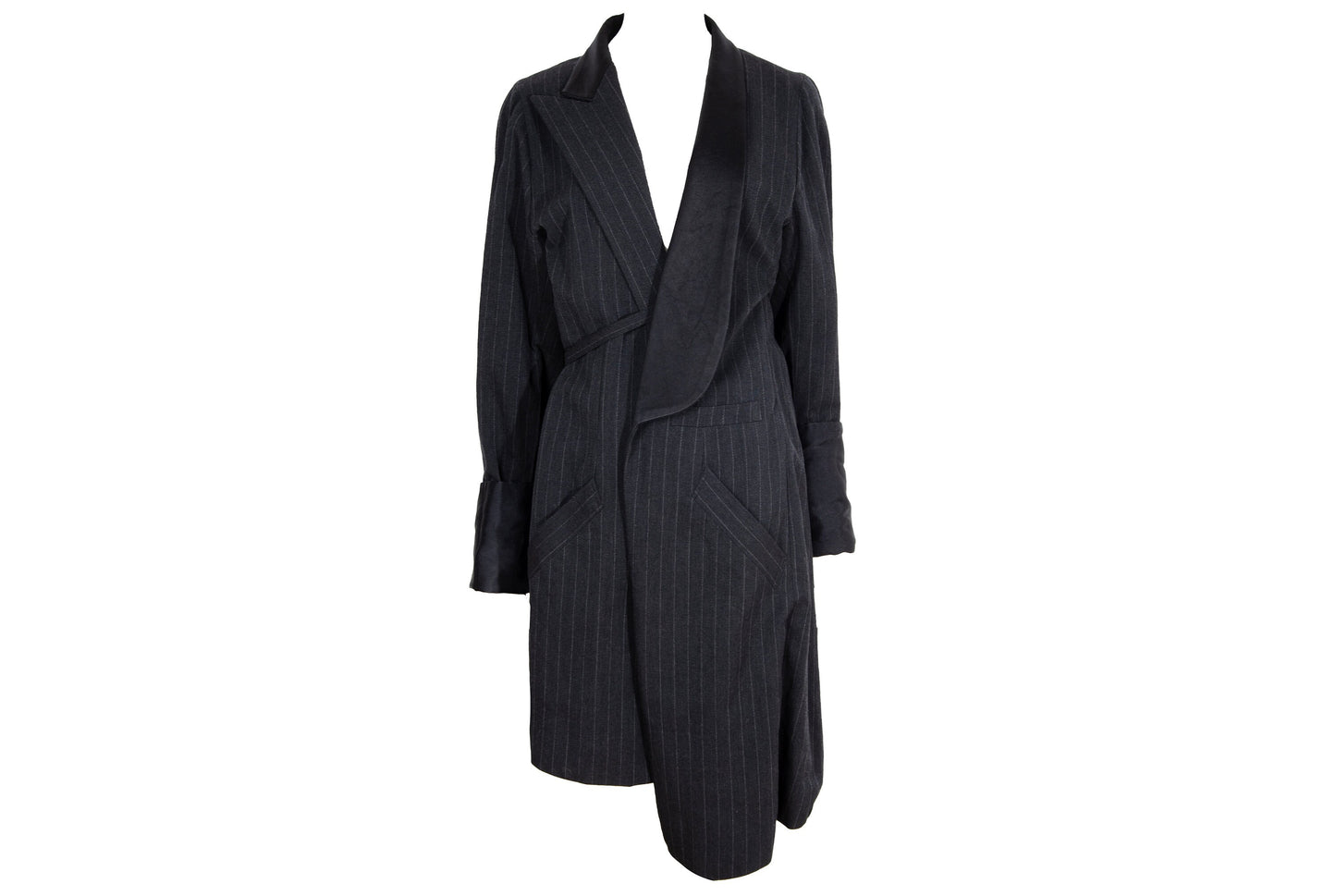 90s Masaki Matsushima rare avant garde wool deconstructed tuxedo coat / Made in Japan