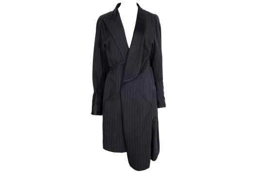 90s Masaki Matsushima rare avant garde wool deconstructed tuxedo coat / Made in Japan