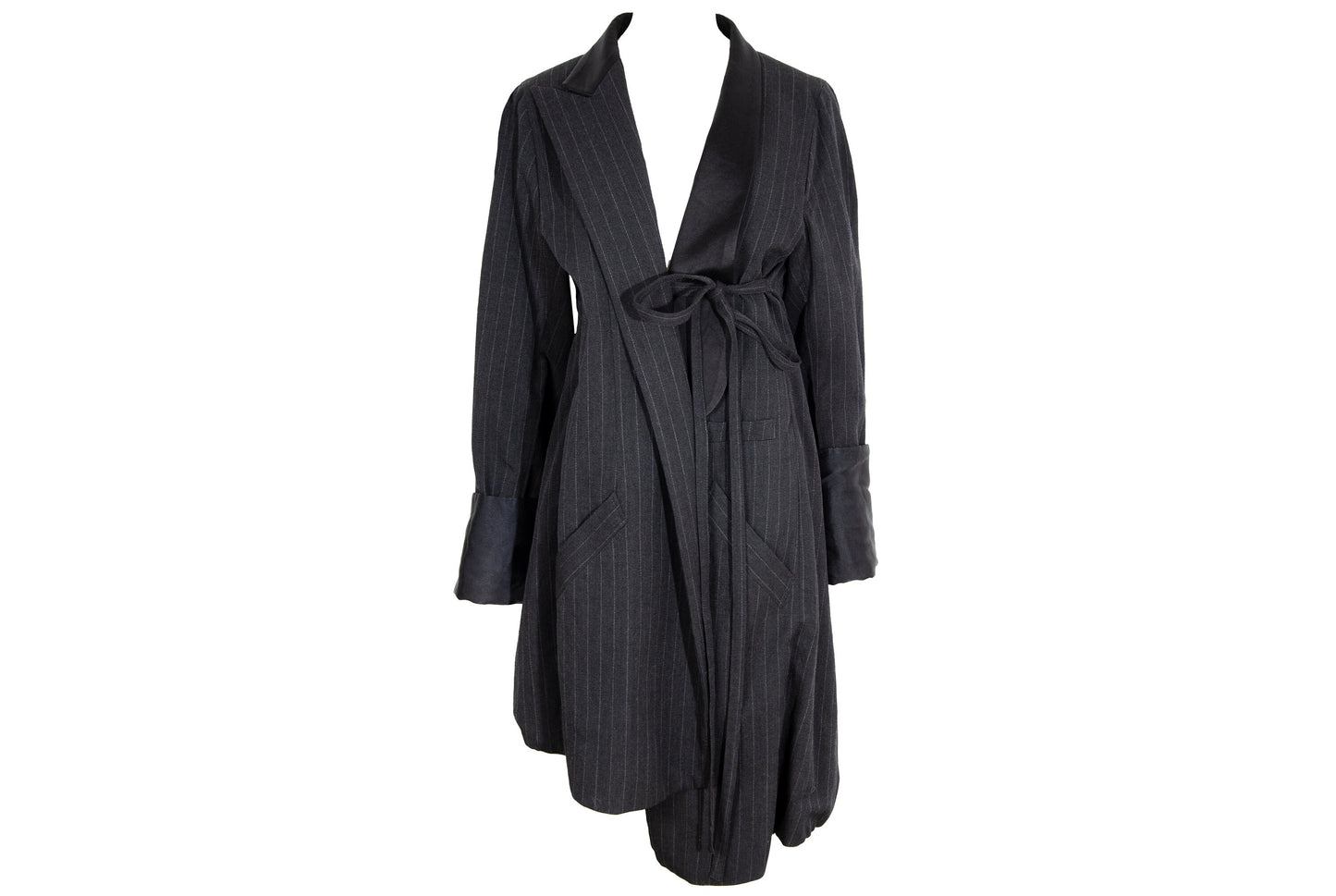 90s Masaki Matsushima rare avant garde wool deconstructed tuxedo coat / Made in Japan