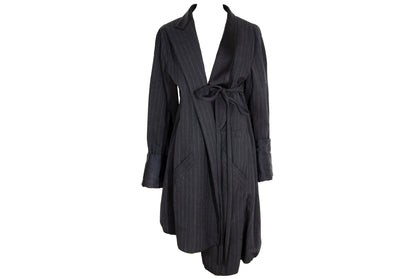90s Masaki Matsushima rare avant garde wool deconstructed tuxedo coat / Made in Japan