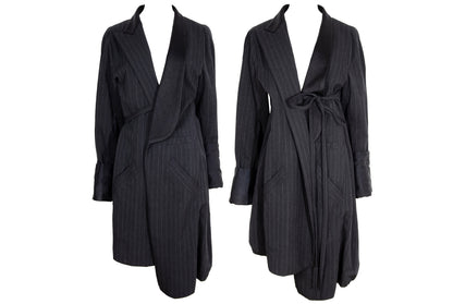 90s Masaki Matsushima rare avant garde wool deconstructed tuxedo coat / Made in Japan