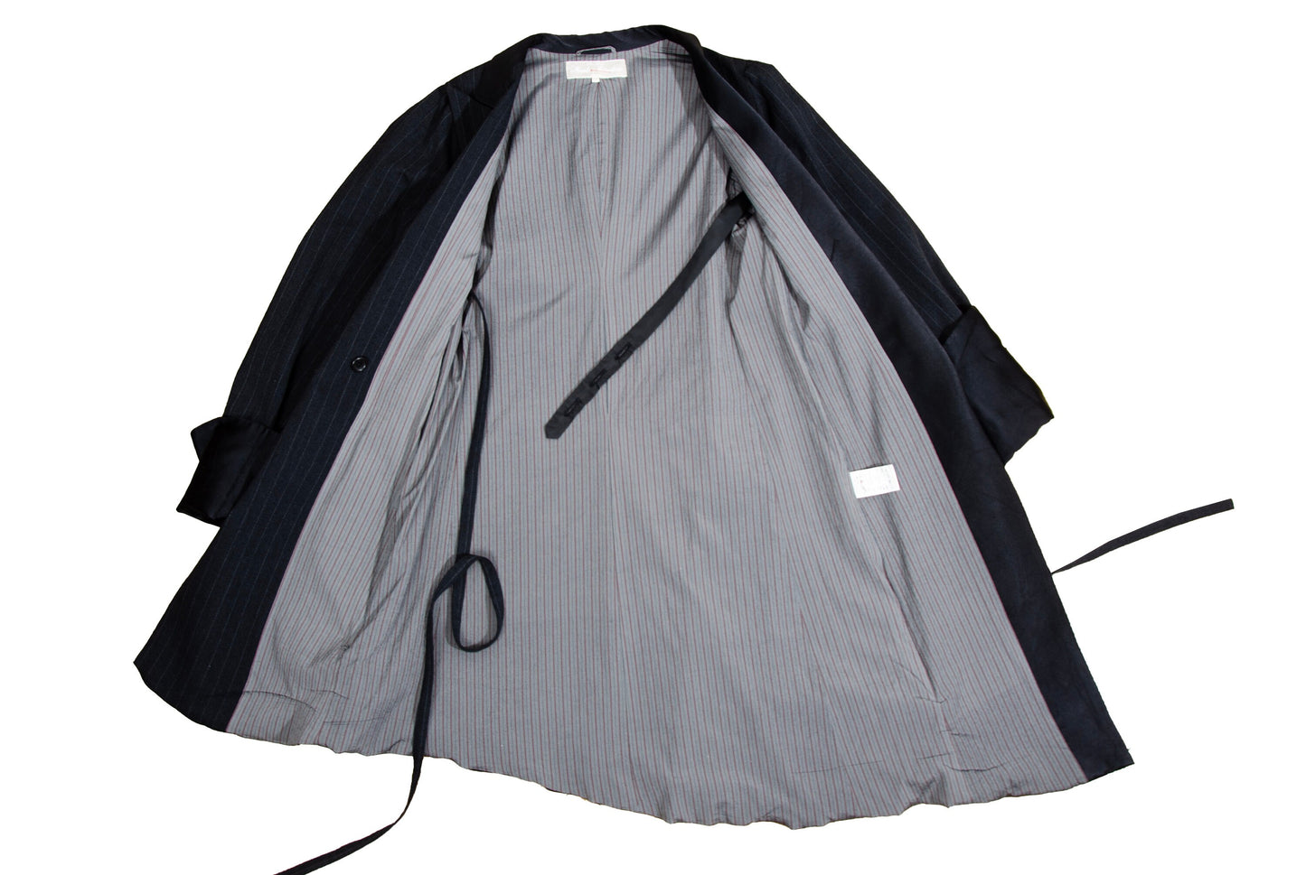 90s Masaki Matsushima rare avant garde wool deconstructed tuxedo coat / Made in Japan