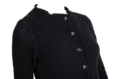 Vintage Issey Miyake Cauliflower permanent pleats button front top / Made in Japan