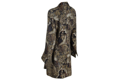 Vintage Amuleti renaissance woven tapestry coat / Amuleti by Mariella Burani tapestry coat / Made in Italy