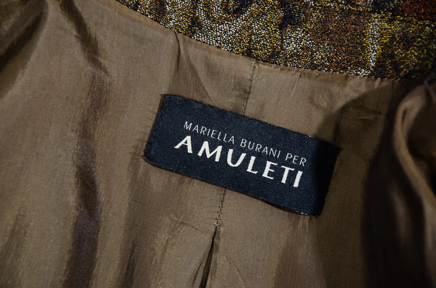 Vintage Amuleti renaissance woven tapestry coat / Amuleti by Mariella Burani tapestry coat / Made in Italy