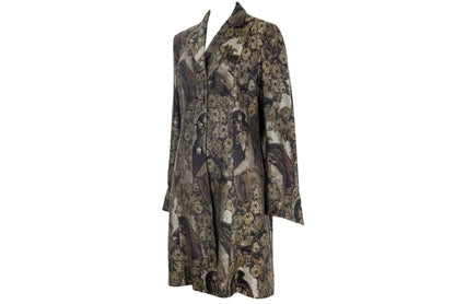Vintage Amuleti renaissance woven tapestry coat / Amuleti by Mariella Burani tapestry coat / Made in Italy