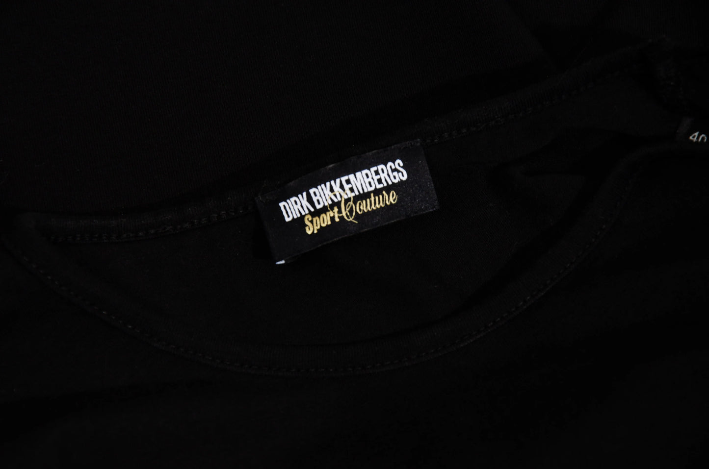 2004 Dirk Bikkembergs "DIRK" black cotton tank top