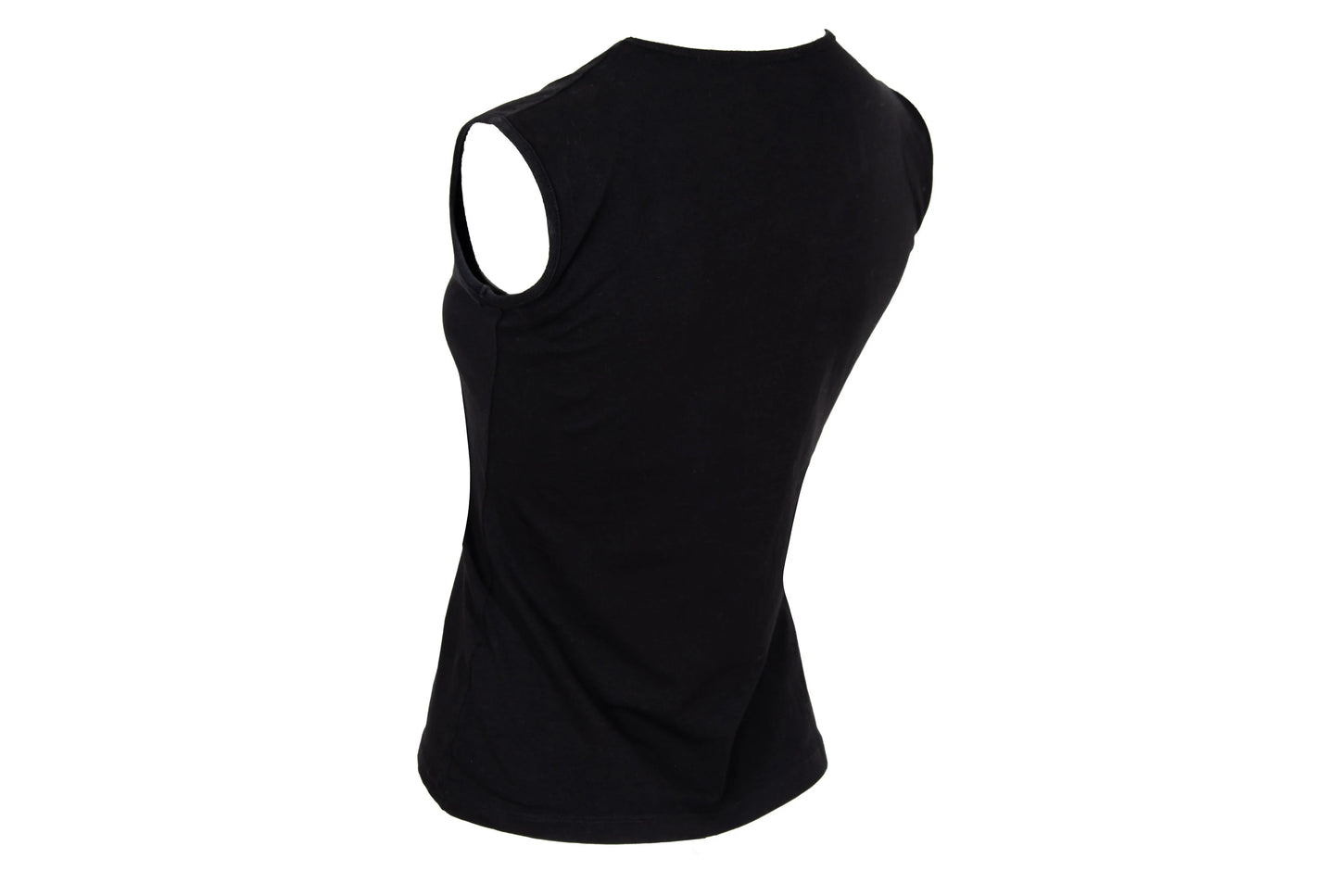 2004 Dirk Bikkembergs "DIRK" black cotton tank top