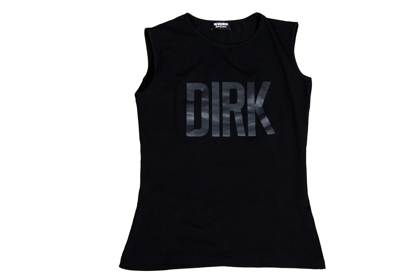 2004 Dirk Bikkembergs "DIRK" black cotton tank top