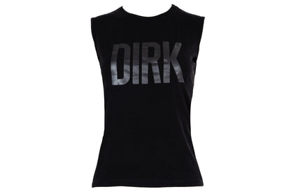 2004 Dirk Bikkembergs "DIRK" black cotton tank top