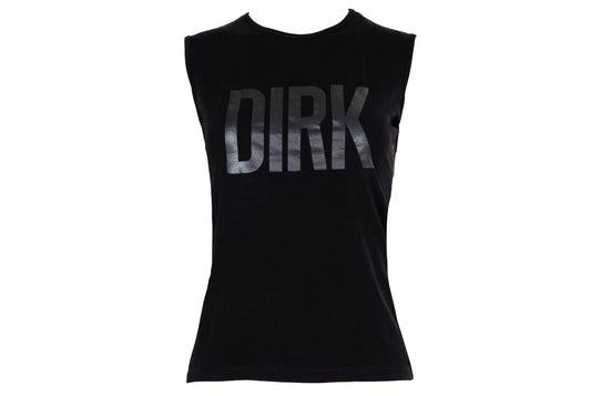 2004 Dirk Bikkembergs "DIRK" black cotton tank top