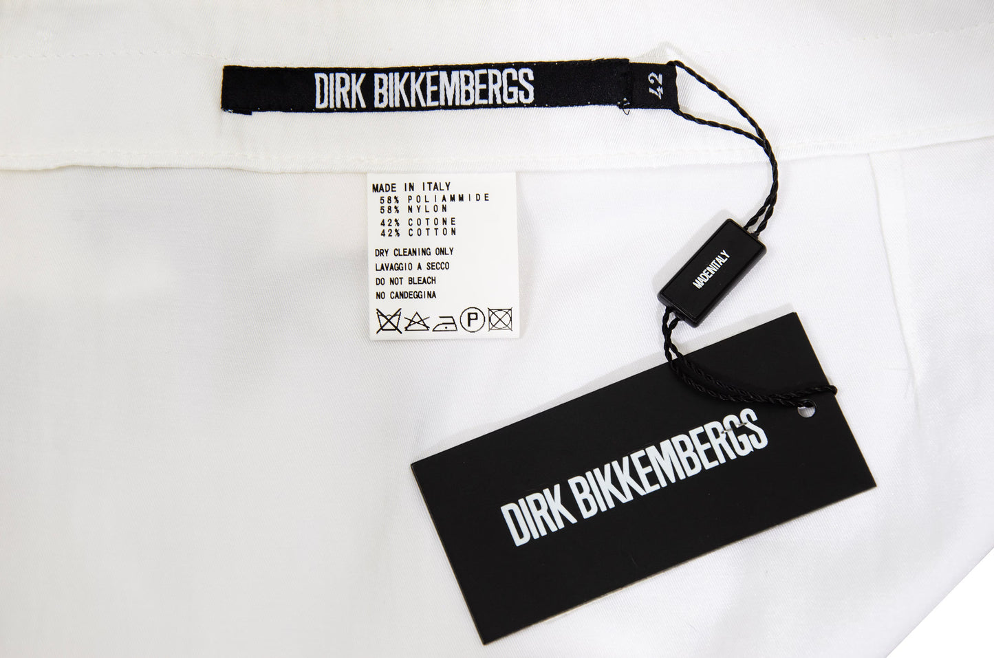 Rare S/S 2004 Dirk Bikkembergs jacket + mini skirt two piece set / New old stock with original tag / Made in Italy