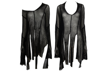 Vintage PierAntonioGaspari open knit oversized avant garde sweater / Made in Italy