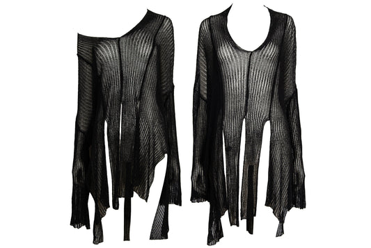 Vintage PierAntonioGaspari open knit oversized avant garde sweater / Made in Italy