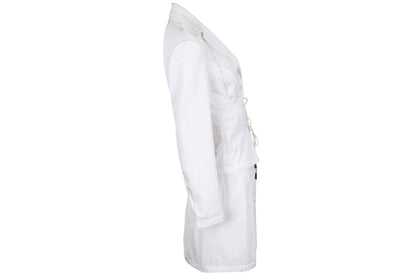 Rare S/S 2004 Dirk Bikkembergs jacket + mini skirt two piece set / New old stock with original tag / Made in Italy