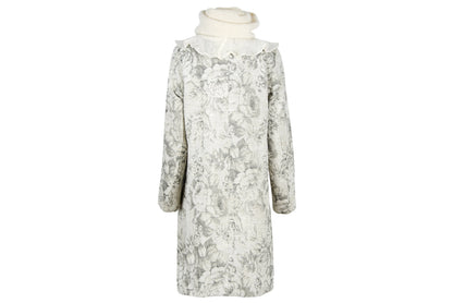 Vintage Amuleti by Mariella Burani victorian inspired mohair collar wool tapestry coat