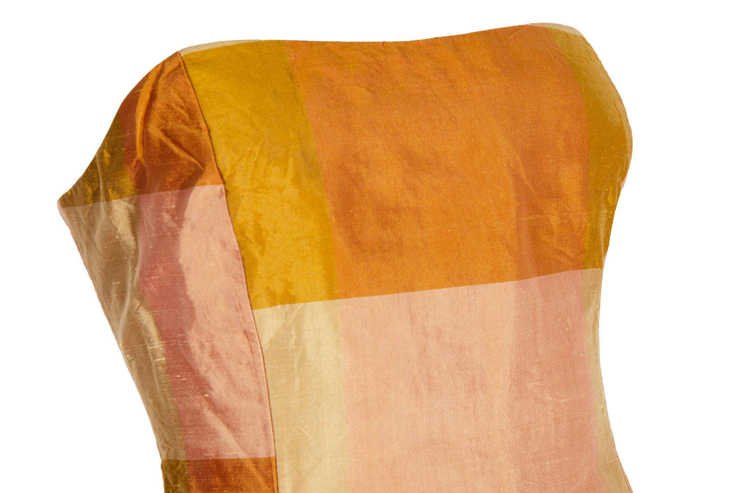 Vintage Nicole Cadine 100% silk patchwork bustier top