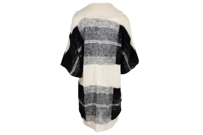 Vintage Dries Van Noten alpaca wool fuzzy chunky knit oversized cardigan / Made in Belgium