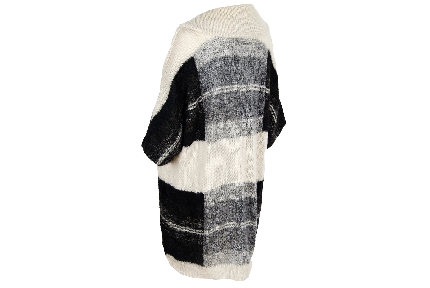 Vintage Dries Van Noten alpaca wool fuzzy chunky knit oversized cardigan / Made in Belgium