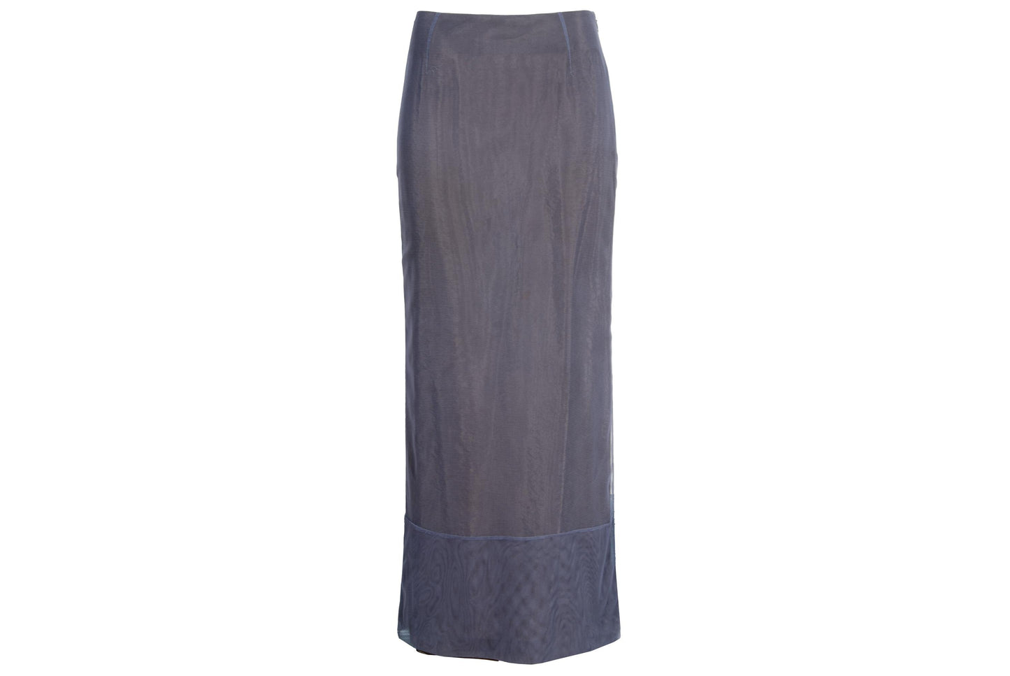 90s Marcel Marongiu two piece set / Satin and mesh overlay sleeveless top and maxi skirt set / Made in France