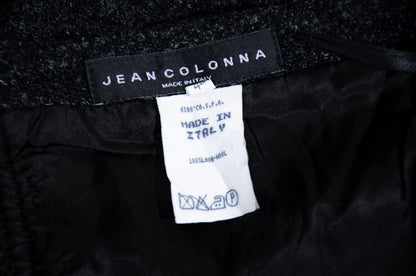 F/W 1998 Jean Colonna wool tweed and feather trim bustier / Made in Italy