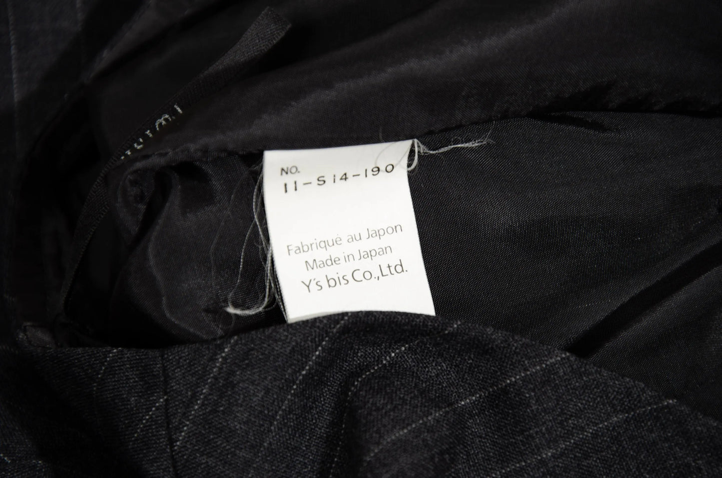 Vintage "I Wish" by Yohji Yamamoto two piece suit / Yohji Yamamoto Y's grey pinstripe skirt suit / Made in Japan