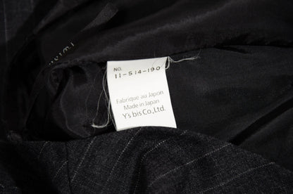 Vintage "I Wish" by Yohji Yamamoto two piece suit / Yohji Yamamoto Y's grey pinstripe skirt suit / Made in Japan