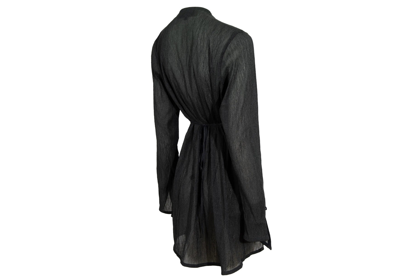Vintage Kaat Tilley sheer asymmetrical button front cardigan / Made in Belgium