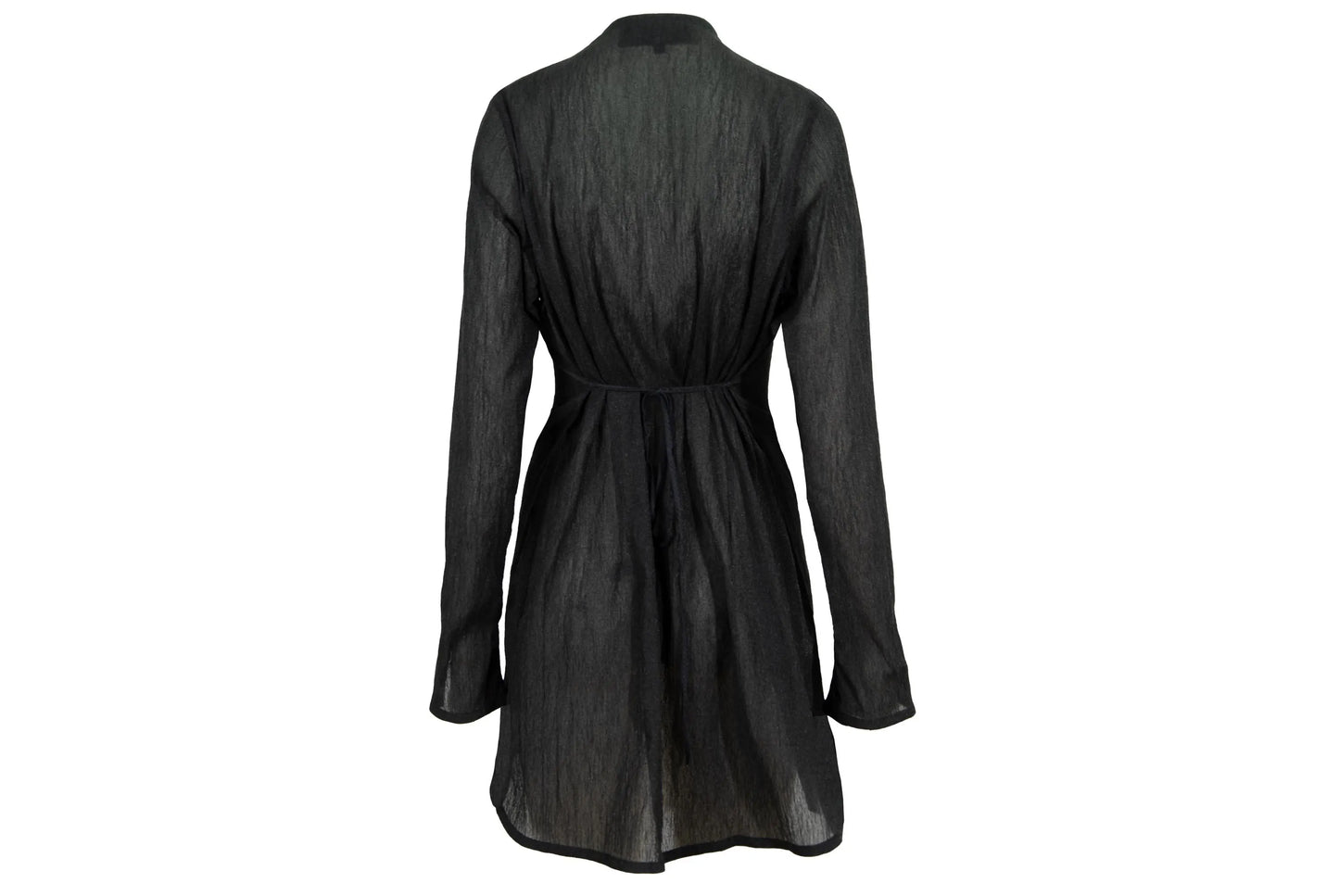 Vintage Kaat Tilley sheer asymmetrical button front cardigan / Made in Belgium