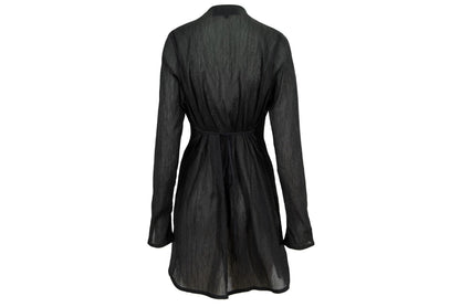 Vintage Kaat Tilley sheer asymmetrical button front cardigan / Made in Belgium