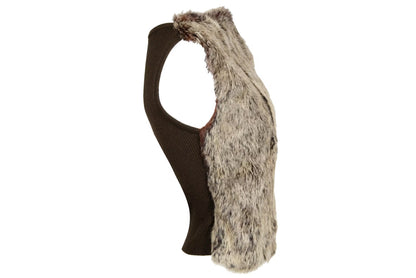 Vintage F/W 2000 Amaya Arzuaga rabbit fur and knit tank top / Made in Spain