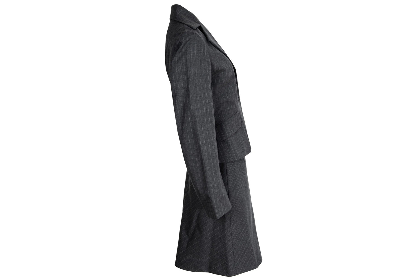 Vintage "I Wish" by Yohji Yamamoto two piece suit / Yohji Yamamoto Y's grey pinstripe skirt suit / Made in Japan