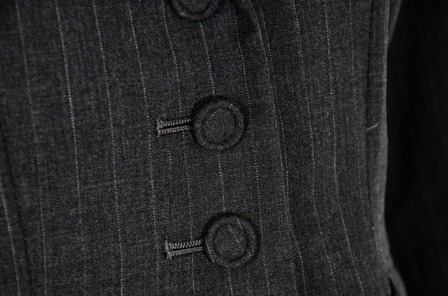Vintage "I Wish" by Yohji Yamamoto two piece suit / Yohji Yamamoto Y's grey pinstripe skirt suit / Made in Japan