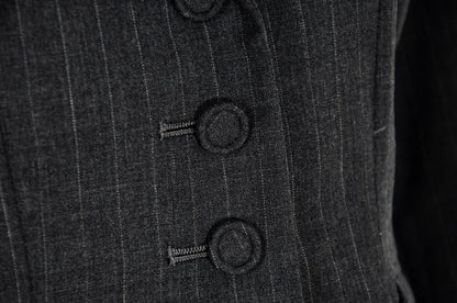 Vintage "I Wish" by Yohji Yamamoto two piece suit / Yohji Yamamoto Y's grey pinstripe skirt suit / Made in Japan