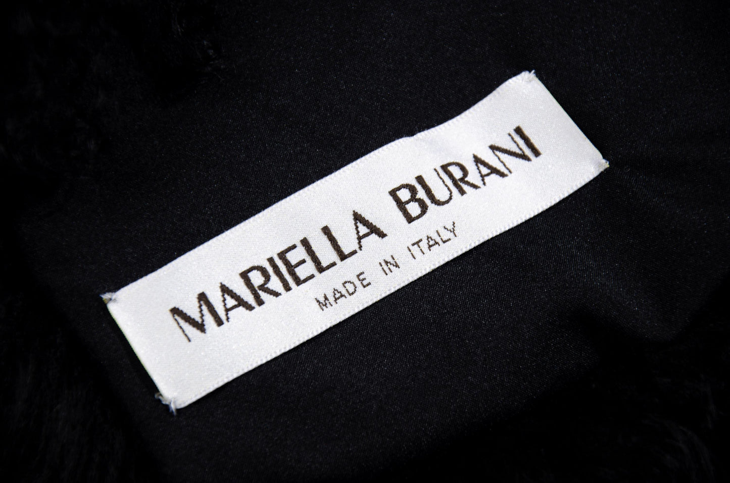 Vintage Mariella Burani Mongolian lamb fur oversized scarf / Made in Italy