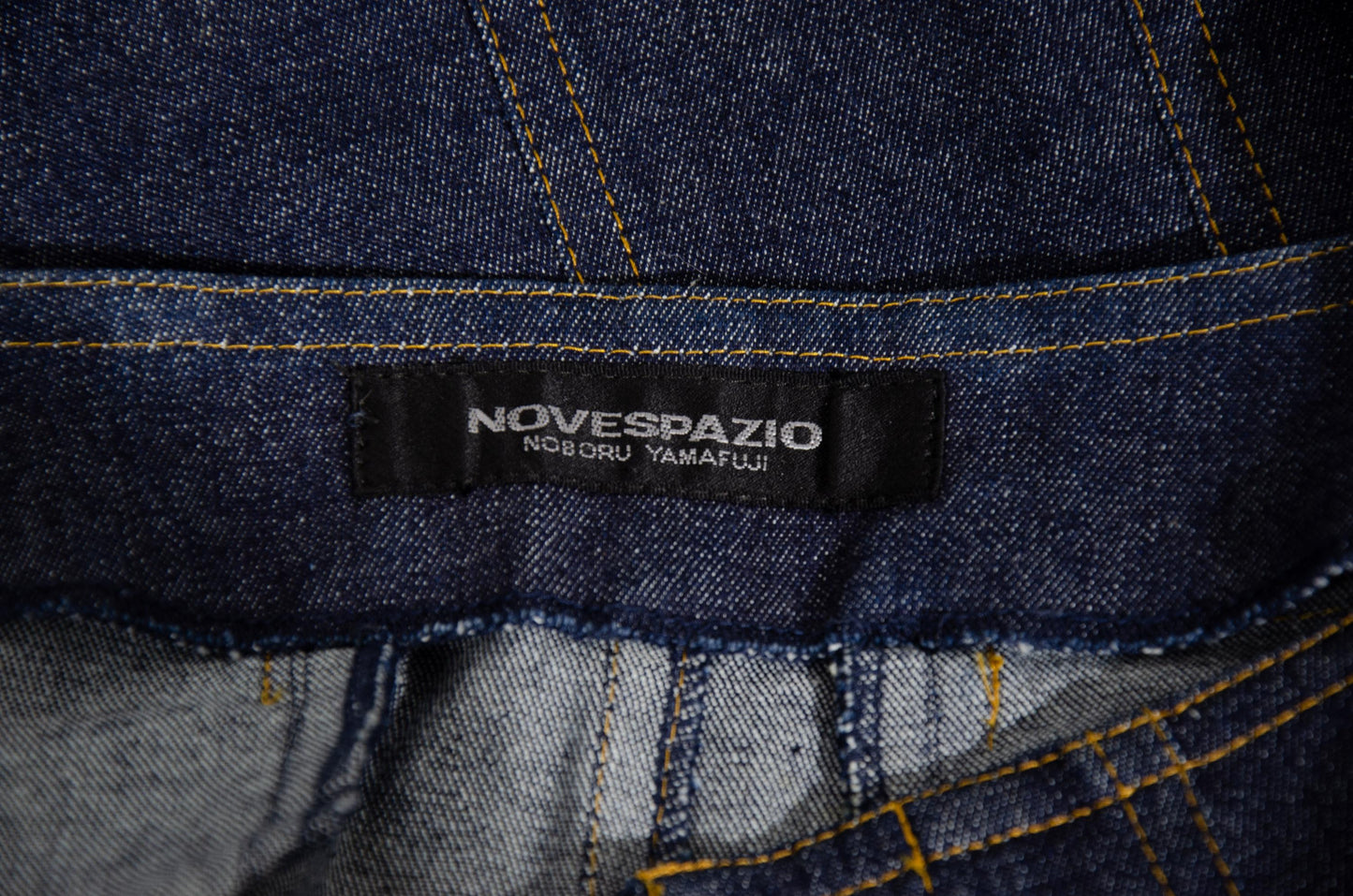 Vintage Novespazio by Noboru Yamafuji dark wash denim mermaid maxi skirt / Made in Japan