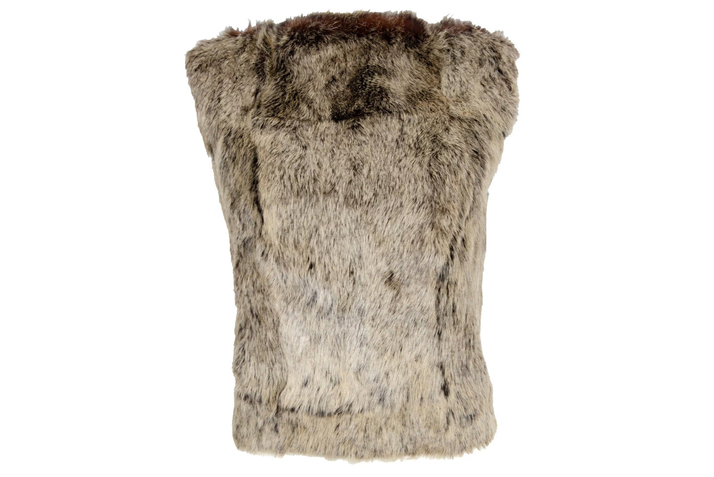 Vintage F/W 2000 Amaya Arzuaga rabbit fur and knit tank top / Made in Spain